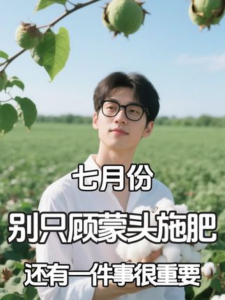 七月份不要只蒙头干,膨桃才是关键!#棉桃膨大 #棉桃 #棉花种植 @农心农业
