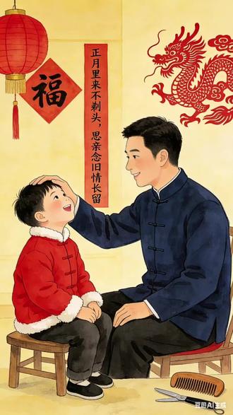 正月剃头真的会“死舅”?真相藏着一个百年的思念#文化#思念#为什么#习俗