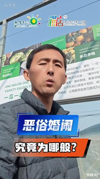 恶俗婚闹究竟为哪般?#香瓜第一镇燕店#移风易俗#恶俗婚闹#星乡村星农人#莘县香瓜