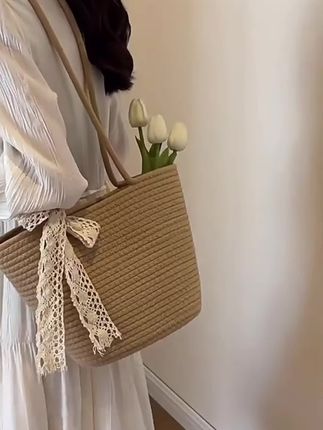 #托特包#沙滩包包 #小众设计感 #质量杠杠的好 #百搭包包 。