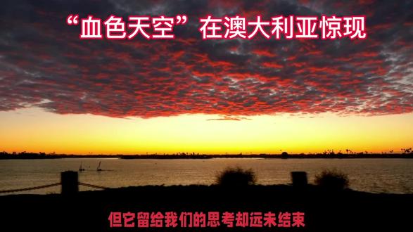 #原创视频#血色天空 在澳大利亚惊现#人工+AI还原当时场景