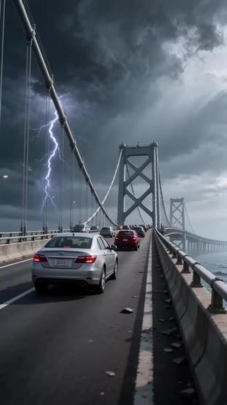 AI巨猫跨海大桥灾变豆包指令教程来了#豆包AI #豆包出大片有两把刷子#科幻短片#AI巨猫跨海大桥灾变#随变ai随便玩