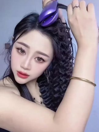 梵众9mm细羊毛蛋卷头卷发棒水波纹卷懒人烫发神器深U大波浪电夹板#卷发 #卷发教程 #卷发棒 #卷发小姑娘 #卷发神器