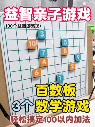 🌟百数板游戏🌟寒假轻松搞定幼小衔接数学加法计算 幼小衔接数学计算,还在不停枯燥刷题吗❓
可以带娃试试玩百数板,公认非常经典的数学教具,
今天分享3种中高阶玩法,带娃轻松练习百以内加法。
✅数字翻翻乐
✅数字飞行棋
✅凑百对对碰
#幼小衔接 #数学思维 #益智游戏 #亲子互动 #数学启蒙
