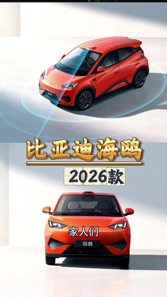2026款比亚迪海鸥,接地气的代步车,配置升级颜值在线#比亚迪海鸥