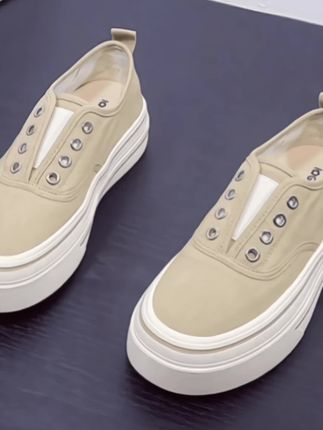 #厚底帆布鞋女#透气休闲#春夏秋穿搭#舒适透气不闷脚 @DOU+小助手