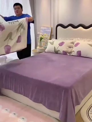 冬天牛奶绒被套单件150x200x230法兰绒被罩被单#面料柔软细腻 #温暖的小窝 #柔软亲肤