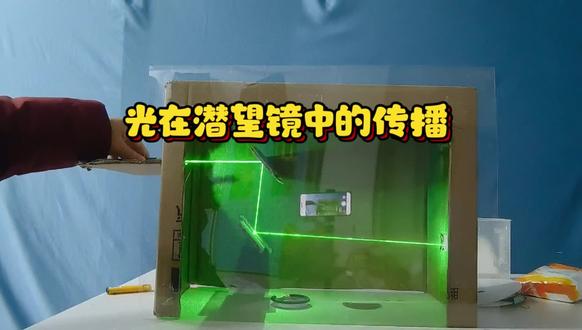 光在潜望镜中的传播#生活知识科普 #科学科学 #科普一下 #原创视频 #科学制作