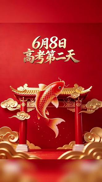 今天是6月8日, 高考的第二天,无论昨日结果如何,都已经成为过去,愿大家稳住状态,从容作答。心有光芒,无畏远方。愿每位少年笔下生花,旗开得胜,不负努力,圆梦今朝!#高考第二天#金榜题名#高考加油#暖心祝福