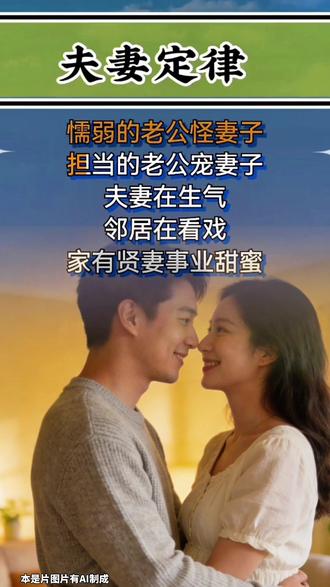 夫妻定律你们知道多少?#男女情感 #婚姻问题 @抖音小助手 @视频小助手