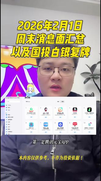 周末消息面汇总,国投白银复牌#复盘 #腾讯元宝 #股民日常 #股票