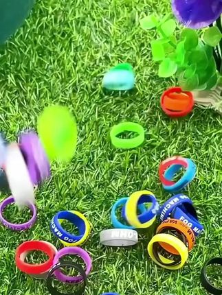 鱼竿硅胶七彩缠把圈#渔具用品 #钓鱼 #缠把圈