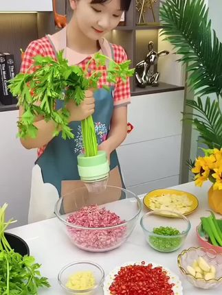 这个东西你见过吗?用它切菜方便省力,实用又方便#加特林切菜器#好物推荐🔥 #亲子互动