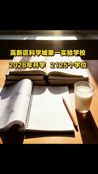 官宣!高新区新学校定了!
科学城第一实验学校 | 2026年9月开学#淄博 #九年一贯制 #第一实验 #高新区