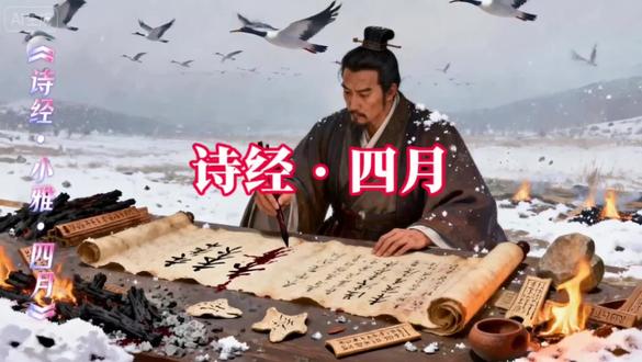 《诗经·四月》山有蕨薇,隰有杞桋 #小雅 #诗经中的绝美句子