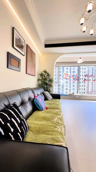 阳台扫地机器人如何预留?想保证层高又不想阳台吊顶怎么办?不妨照着我们这么做。把外机平台拆了做一组家政柜原来可以这么实用。井陉县海棠园中古风设计分享。#装修避坑 #装修日记vlog #装修分享 #装修细节