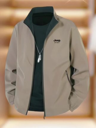 吉普立领夹克#品质男装 #谁穿谁好看 #高级感穿搭