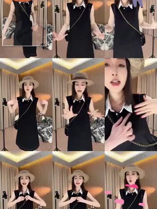 #针织连衣裙#修身显瘦#时尚潮流穿搭 #职场通勤风  2025夏季新款韩版女时尚洋气小香风法式香风针织裙polo领连衣裙