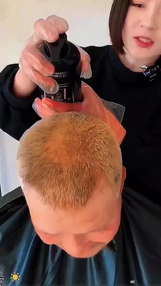 一支黑植萃护染膏#自己在家染发#简单又方便#染完后不沾头皮不沾皮肤#关键还能盖白发