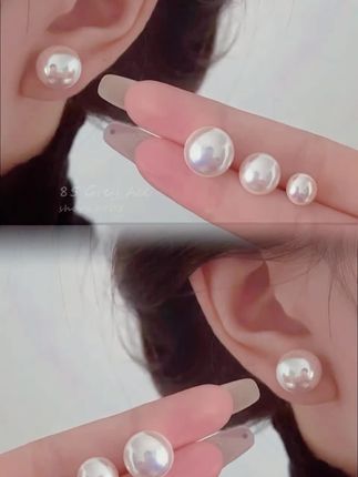 #珍珠 #耳钉 #耳饰搭配