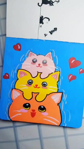 喵!原来是喵星人啊|猫咪叠叠乐
#绘画手绘 #绘画过程视频 #画画画画画 #创意画 #绘画步骤