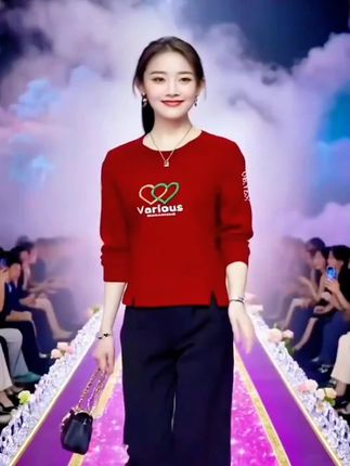 加绒卫衣女,新款春秋冬装,宽松显瘦圆领百搭时尚洋气保暖上衣外套女#优雅气质 #高级感穿搭 #减龄显瘦穿搭 #谁穿谁好看 #减龄气质