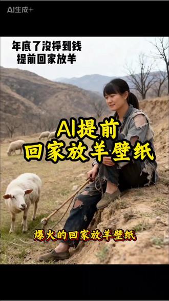 年底了,没赚到钱提前回家放羊#剪映 #手机壁纸 #Ai壁纸 #手机锁屏