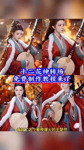 王楚然春晚十二花神变装ai制作教程来啦#即梦ai #AI分身戏精大赛 #我的AI分身杀疯了 #十二花神转场 #即梦seedance2.0教程 十二花神转场ai 十二花神转场特效教程 十二花神换装原版视频 十二花神变装转场 十二花神换装
