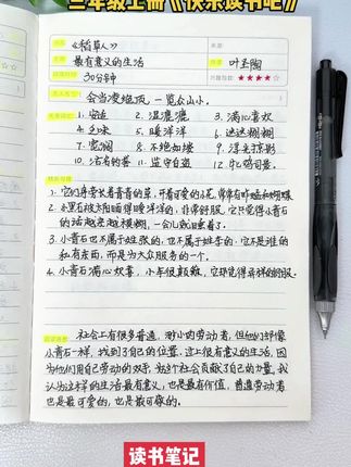 #二升三 暑假必读《快乐读书吧》读书笔记摘抄#读书笔记 #好词好句摘抄 #读书笔记摘抄及感悟