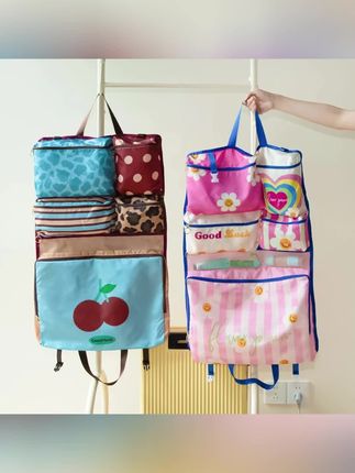 旅行折叠收纳袋外出便携式防尘手提整理包多合一衣物分类收纳专用 #旅行收纳袋 #折叠收纳袋 #出门便携 #可套拉杆旅行包 #分类收纳袋