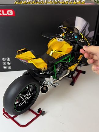 女朋友买的礼物#玩具 #机车#宝宝玩具 #川崎h2r #男人玩具