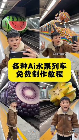 各种Ai水果列车教程来了#即梦AI#Ai分身戏精大赛#即梦seedance2 #即梦马年抓马大会 #我的Ai分身杀疯了