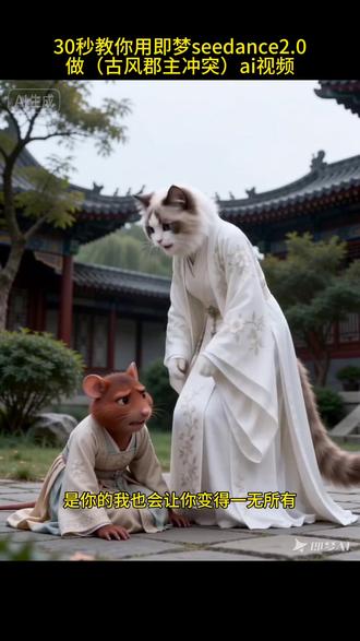 Ai古风郡主冲突教程 #AI分身戏精大赛 #我的AI分身杀疯了 #即梦seedance2.0#ai古风郡主冲突特效 #宫斗剧 # 古风郡主冲突ai特效