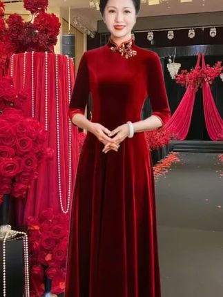 #喜婆婆婚宴礼服套装 #喜庆 #喜婆婆喜妈妈 #喜婆婆装