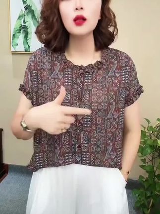 #花边领碎花短袖 #法式碎花短袖 #碎花短袖 #好物分享