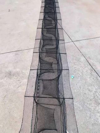 加粗小网眼有结盖笼地笼,加重双排水泥坠子地笼,下水快,不漂浮,逮鱼效果好#鱼虾笼 #地笼 #虾笼 #渔网 #有结地笼 虾笼有结网渔网鱼笼有结鱼网捕虾网加厚捕鱼笼逮螃蟹笼龙虾养殖笼