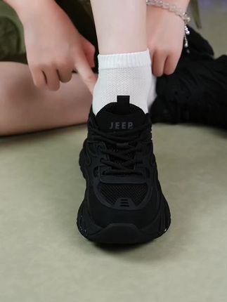 JEEP吉普男鞋休闲运动老爹鞋透气网面跑步鞋子男款百搭旅游开车鞋#吉普男鞋#男鞋#好鞋推荐#休闲运动老爹鞋#新款老爹鞋