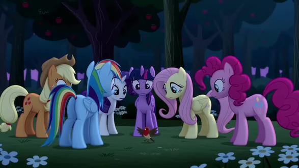 #豆包#小马宝莉#AI生成视频#在银河中孤独摇摆 #知更鸟 重发一下