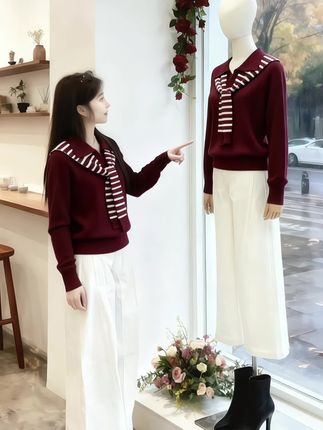 2025秋季新款洋气女装时髦设计感漂亮披肩显瘦长袖毛衣针织衫爆款#早秋穿搭 #高级感穿搭 #针织衫 #针织毛衣 #洋气减龄