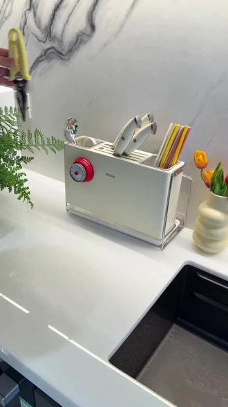 ecoco磁吸刀具小型置物架刀架置物架厨房多功能锅盖菜板菜刀筷子A#刀架 #刀架置物架 #置物架 #厨房好物 #多功能置物架