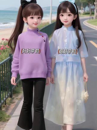 #秋季彩色系穿搭测评#秋冬才是复古感穿搭的主场#早秋叠穿万能公式来了#秋冬穿搭新鲜感在线#生女儿就要这样穿
