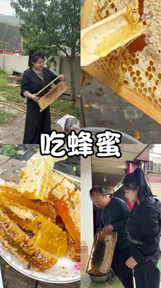 今天尝一下蜜蜂酿的蜂蜜,这是来自大山深处的馈赠,吃一口甜而不腻,也是我和老爸在今年吃到的第一口蜂蜜。 #纯天然土蜂蜜 #记录我的农村生活 #吃土蜂蜜