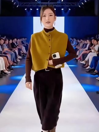 秋季新款减龄休闲女马甲搭针织衫休闲裤时尚套装潮流女士#秋季新款 #减龄穿搭 #时尚套装 #毫不费力的打开初秋穿搭 #秋天第一杯琥珀流光