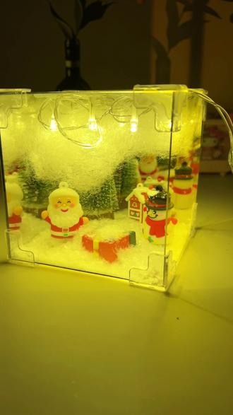 #圣诞魔方小夜灯 #圣诞礼物 #DIY手工 #学生党平价好物分享