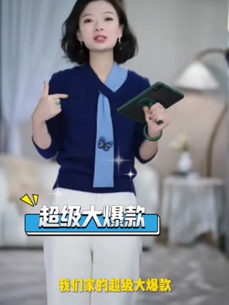 必入的一件!龙华原创设计26支双股羊毛针织衫,带胸针巨显气质。#羊毛衫推荐 #原创设计女装 #中秋穿搭 #抖音女装带货 #高品质毛衣