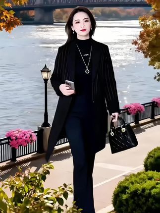 风衣外套女2025秋季新款时尚洋气休闲百搭修身显瘦气质中长款大衣 #优雅气质 #高级感穿搭 #通勤搭配 #减龄显瘦穿搭 #谁穿谁漂亮