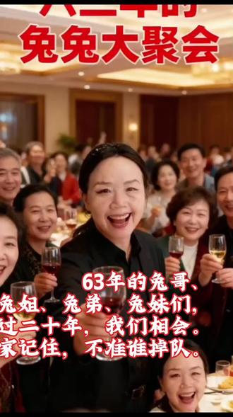 寻找1963年的癸卯金兔!🐰
一晃眼,我们已是花甲又三。
走过风雨,更懂从容。
2026马年,不论你身在何处,
愿咱们这批属兔人:
守得住健康,聚得拢福气,
前半生辛苦皆化作后半生的甘甜!
在此集合,咱们一起接好