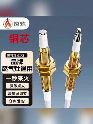 燃炼感应针 点火针【升级铜芯】通用型 燃气灶煤气灶可调节zb4#点火针 #点火针安装 #铜芯 #点火针推荐