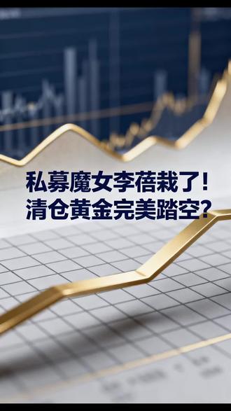私募魔女李蓓栽了!清仓黄金完美踏空,纯纯菜鸡操作!#热点 #私募魔女李蓓 #私募魔女李蓓清仓黄金 #李蓓谈远离小微盘股 #财经金融
