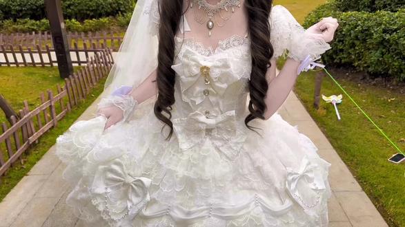 江山如画又怎能比拟#洛丽塔 #走拍 #云端雪羽